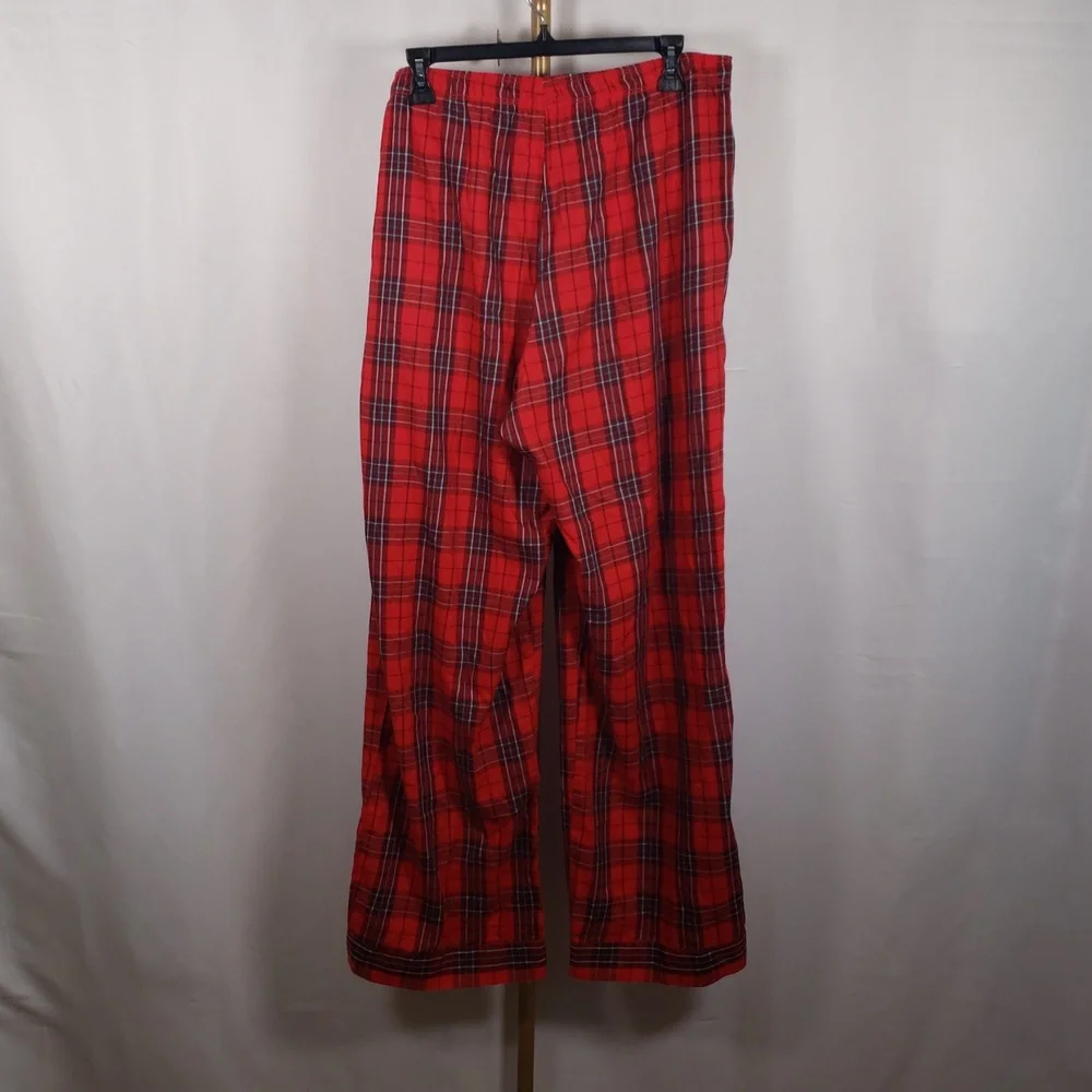 VS PINK Red/Green Plaid Flannel Sleep Pants – SZ XXL – NWT‎